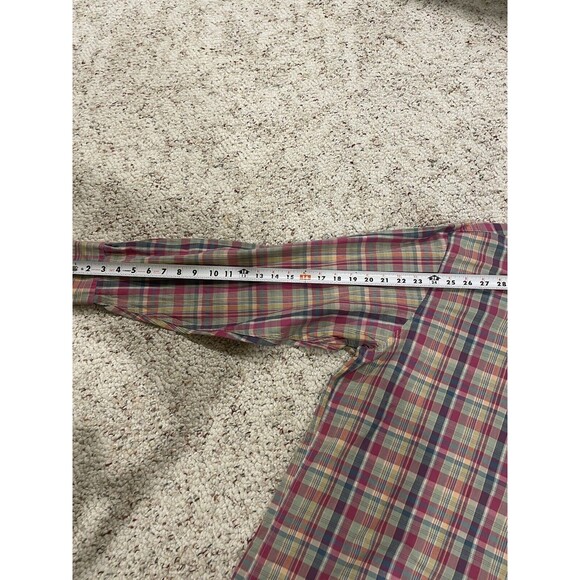 Brooks Brothers Plaid Shirt Mens Sz XL Button Up Long Sleeve Multi Color Red - Picture 9 of 12